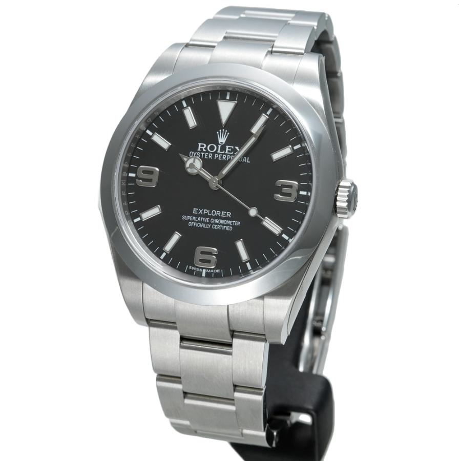 ロレックス エクスプローラー1 ブラックアウト 箱・保護テープ付き Ref.214270 中古品 メンズ 腕時計 | ROLEX | 02
