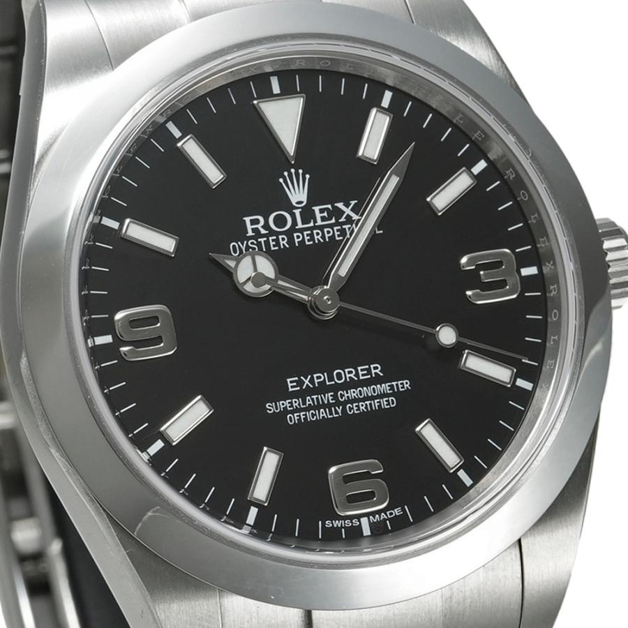 ロレックス エクスプローラー1 ブラックアウト 箱・保護テープ付き Ref.214270 中古品 メンズ 腕時計 | ROLEX | 07