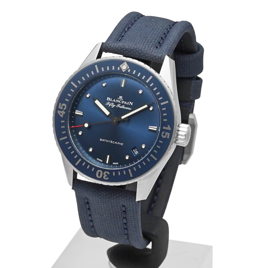箱・2025年保証書付き BLANCPAIN フィフティファゾムス バチスカーフ Ref.5100-1140-052A ブルー 中古品 メンズ 腕時計 | BLANCPAIN | 01