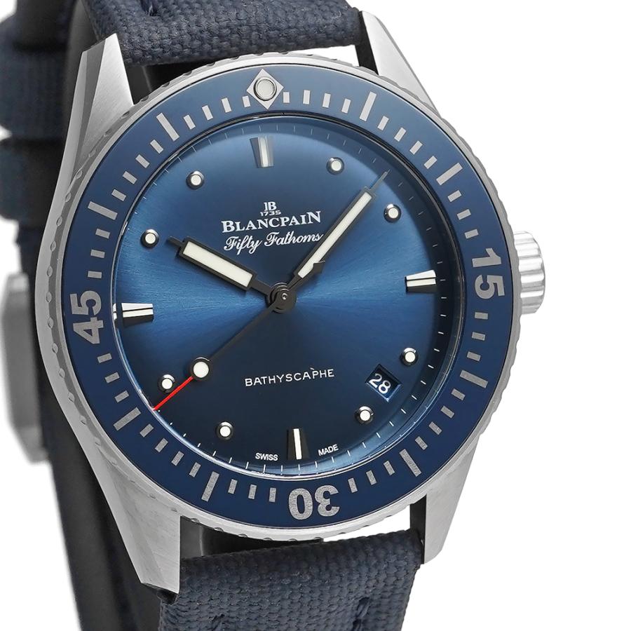箱・2025年保証書付き BLANCPAIN フィフティファゾムス バチスカーフ Ref.5100-1140-052A ブルー 中古品 メンズ 腕時計 | BLANCPAIN | 04