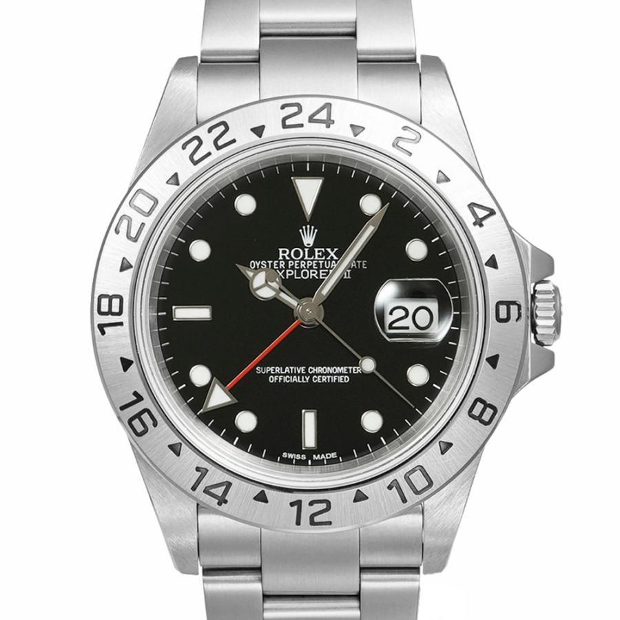 ROLEX（ロレックス） エクスプローラー2 黒文字盤 P番 箱・2001年