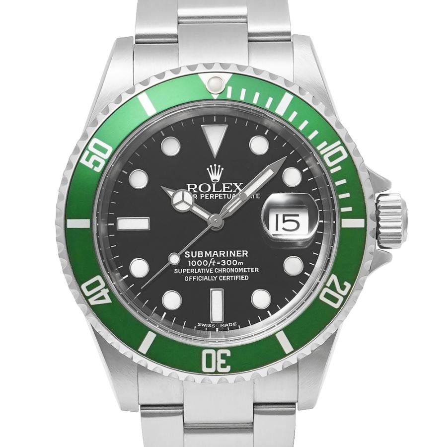 ROLEX サブマリーナー デイト D番 2005年国内正規保証書付き Ref.16610LV 中古品 ブラック メンズ 腕時計 | ROLEX