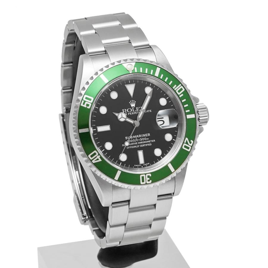 ROLEX サブマリーナー デイト D番 2005年国内正規保証書付き Ref.16610LV 中古品 ブラック メンズ 腕時計 | ROLEX | 02