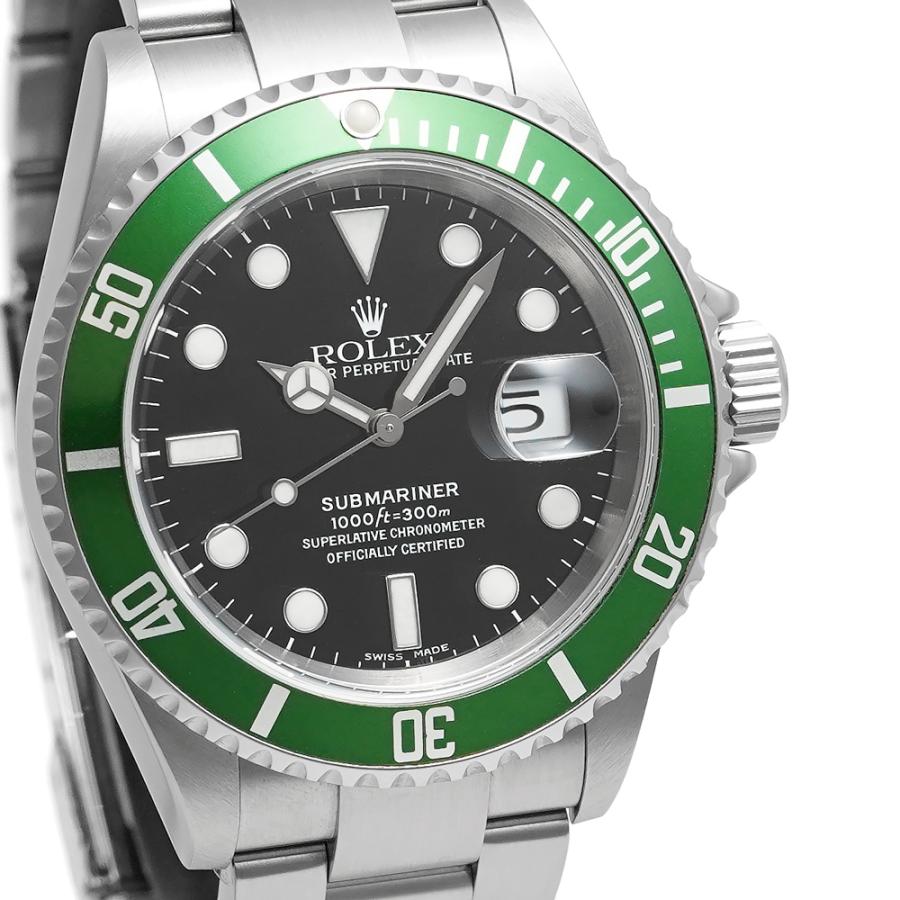 ROLEX サブマリーナー デイト D番 2005年国内正規保証書付き Ref.16610LV 中古品 ブラック メンズ 腕時計 | ROLEX | 04