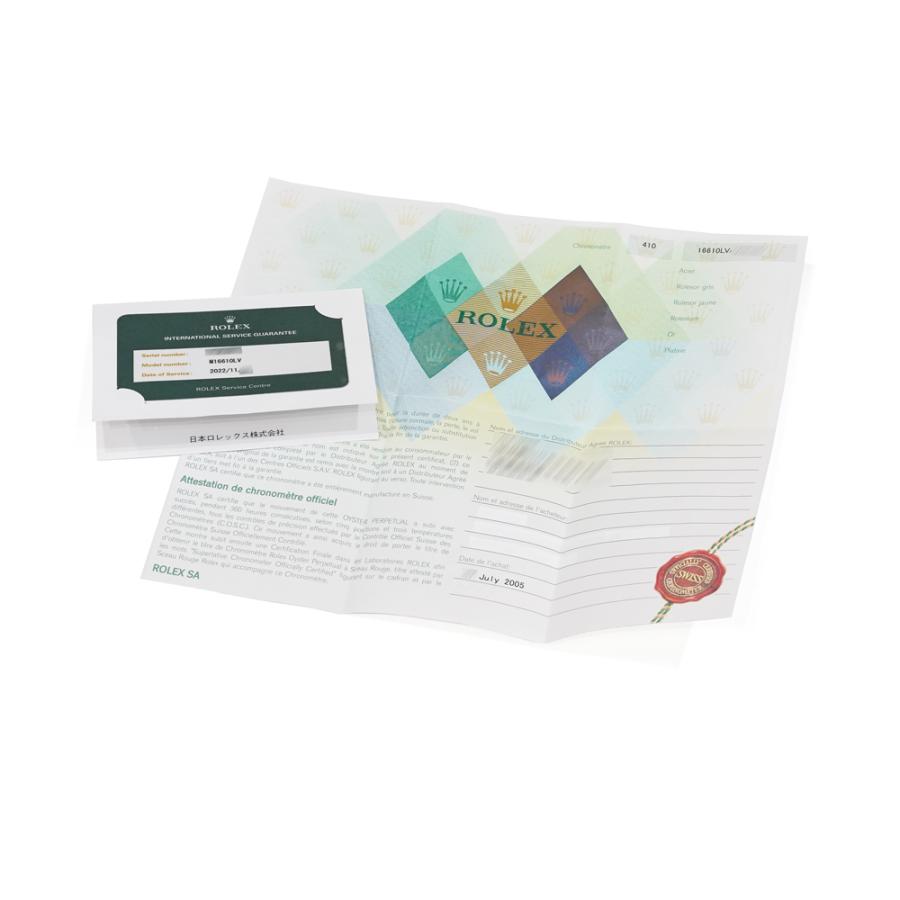 ROLEX サブマリーナー デイト D番 2005年国内正規保証書付き Ref.16610LV 中古品 ブラック メンズ 腕時計 | ROLEX | 05