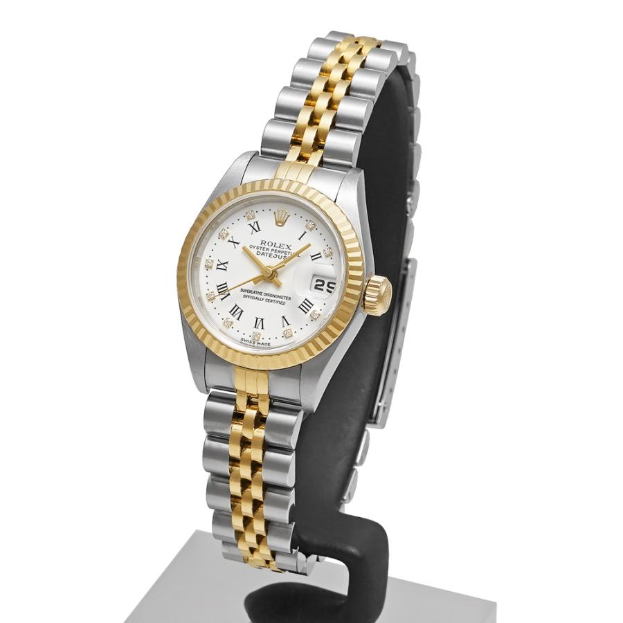 ROLEX デイトジャスト 10Ｐダイヤモンド F番・箱保証書付き Ref.79173G 中古品 ホワイト レディース 腕時計 | ROLEX | 01