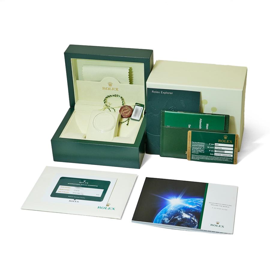 美品ROLEX Oyster エクスプローラ214270空箱と付属品 ROLEX（ロレックス） エクスプローラー1 ブラックアウト(前期型) 箱