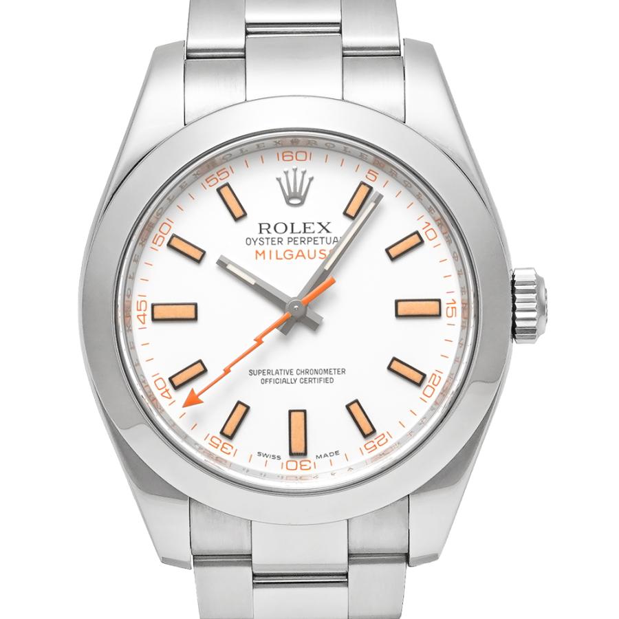 V番 2009年保証書付き ROLEX ミルガウス ホワイト Ref.116400 中古品 メンズ 腕時計 | ROLEX