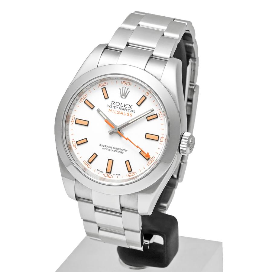 V番 2009年保証書付き ROLEX ミルガウス ホワイト Ref.116400 中古品 メンズ 腕時計 | ROLEX | 01