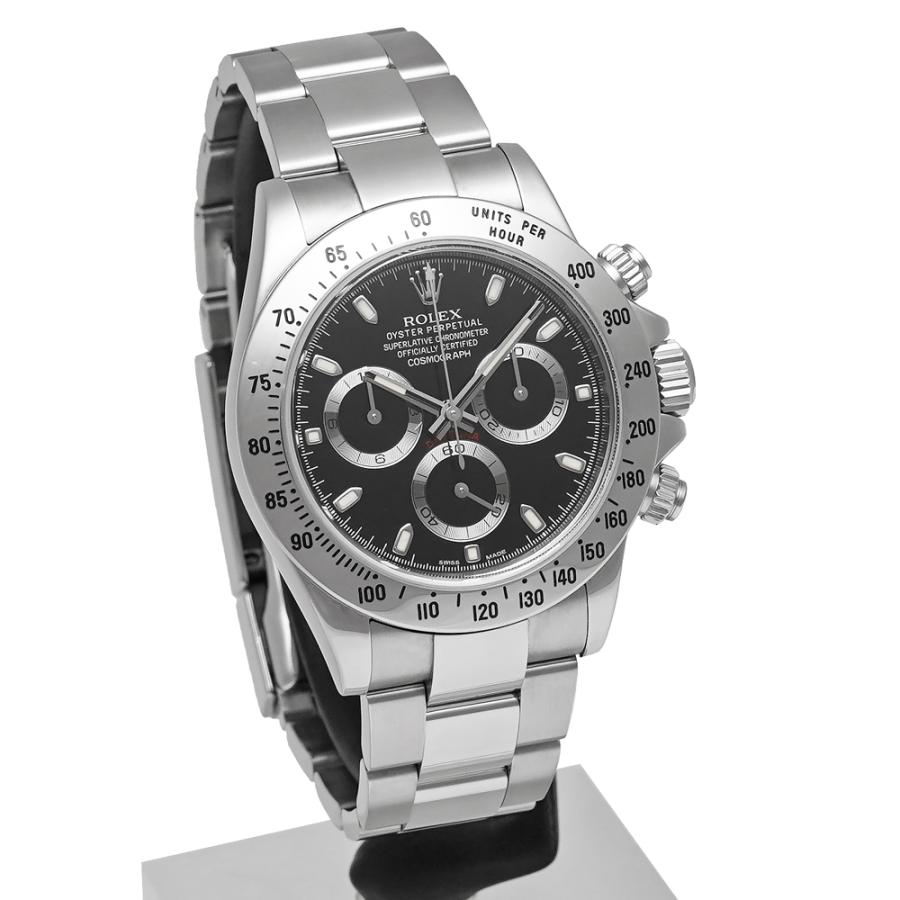 箱・保証書付き ROLEX デイトナ ブラック 梨地バックル Ref.116520 中古品 メンズ 腕時計 | ROLEX | 02