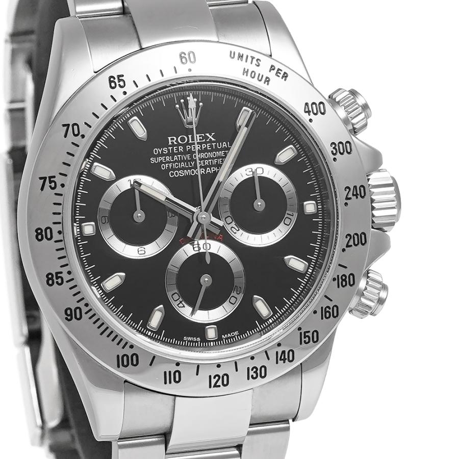 箱・保証書付き ROLEX デイトナ ブラック 梨地バックル Ref.116520 中古品 メンズ 腕時計 | ROLEX | 04
