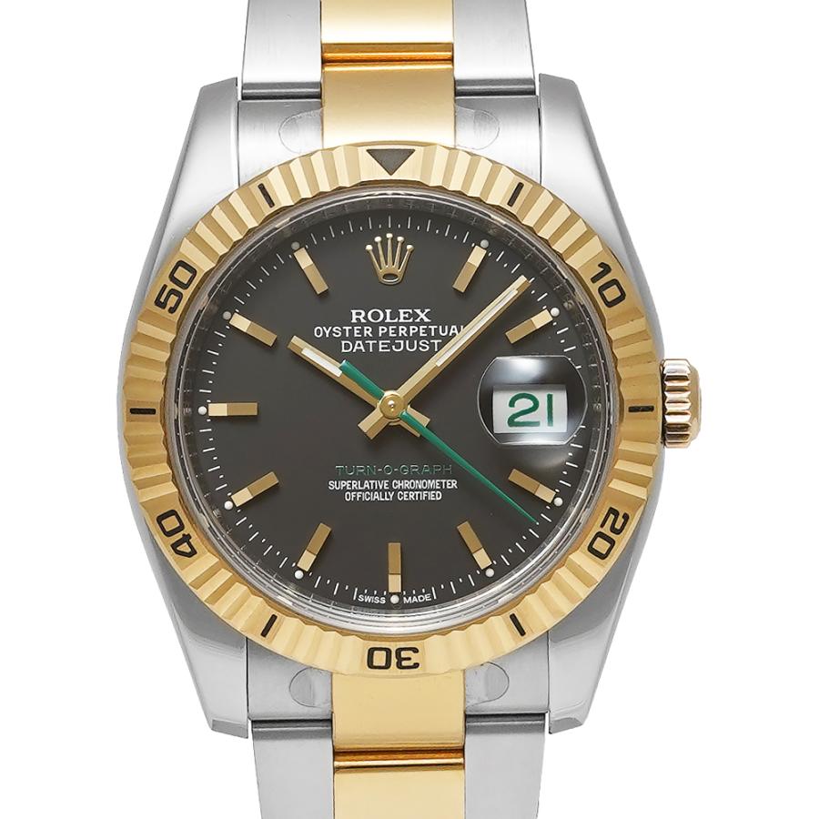 D番 箱・保証書付き ROLEX デイトジャスト ターノグラフ 日本限定モデル Ref.116263 ブラック 中古品 メンズ 腕時計 | ROLEX