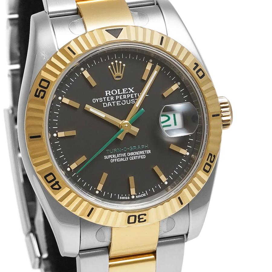 D番 箱・保証書付き ROLEX デイトジャスト ターノグラフ 日本限定モデル Ref.116263 ブラック 中古品 メンズ 腕時計 | ROLEX | 05