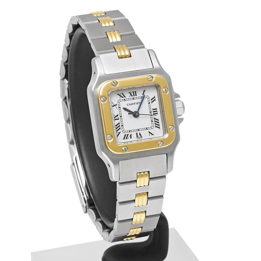 Cartier サントスカレSM ゴドロンブレスレット Ref.0902 ホワイト 中古品 レディース 腕時計 | Cartier | 02