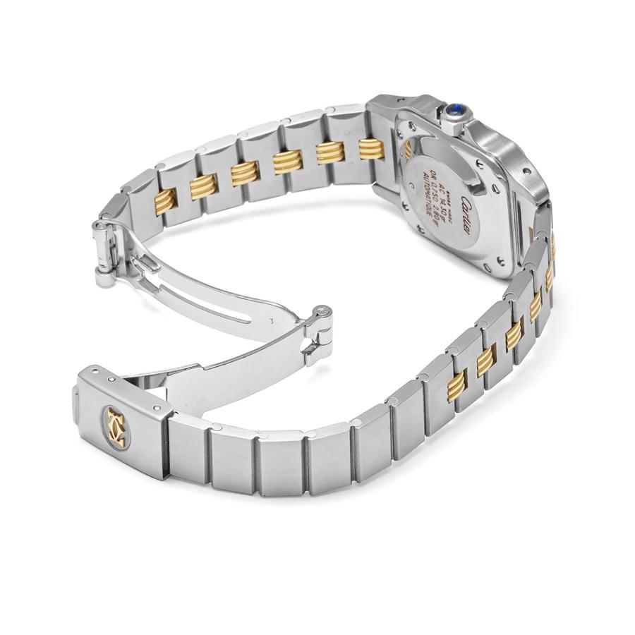 Cartier サントスカレSM ゴドロンブレスレット Ref.0902 ホワイト 中古品 レディース 腕時計 | Cartier | 04