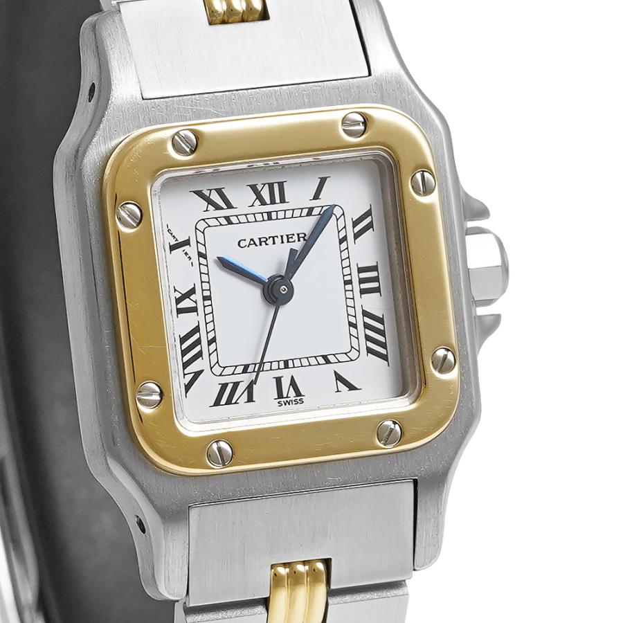 Cartier サントスカレSM ゴドロンブレスレット Ref.0902 ホワイト 中古品 レディース 腕時計 | Cartier | 05