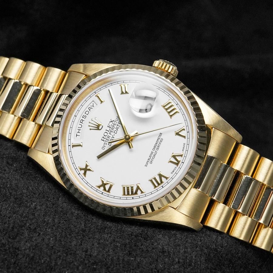 デイデイト ローマンインデックス T番 1996年製造 Ref.18238 中古品 メンズ 腕時計 | ROLEX | 01