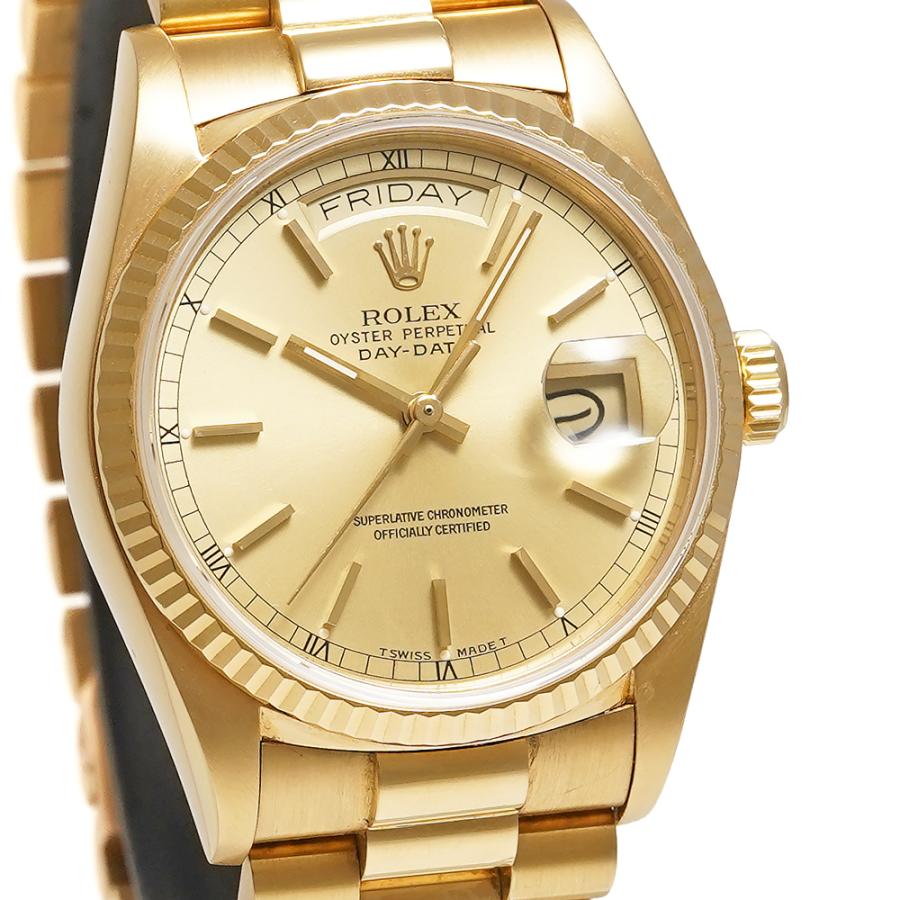 1987年前後 箱・保証書付き ROLEX デイデイト Ref.18038 中古品 シャンパンゴールド メンズ 腕時計 | ROLEX | 04