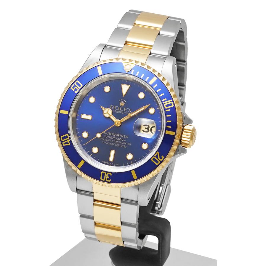 W番 箱・保証書付き ROLEX サブマリーナー デイト ブルー オールトリチウム Ref.16613 青サブ 中古品 メンズ 腕時計 | ROLEX | 01