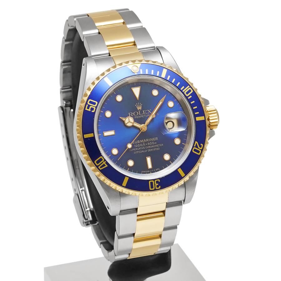 W番 箱・保証書付き ROLEX サブマリーナー デイト ブルー オールトリチウム Ref.16613 青サブ 中古品 メンズ 腕時計 | ROLEX | 02