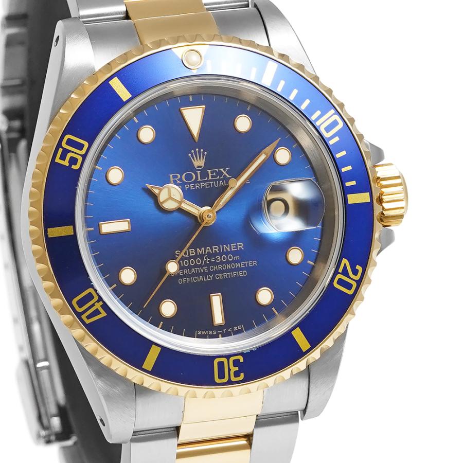 W番 箱・保証書付き ROLEX サブマリーナー デイト ブルー オールトリチウム Ref.16613 青サブ 中古品 メンズ 腕時計 | ROLEX | 05