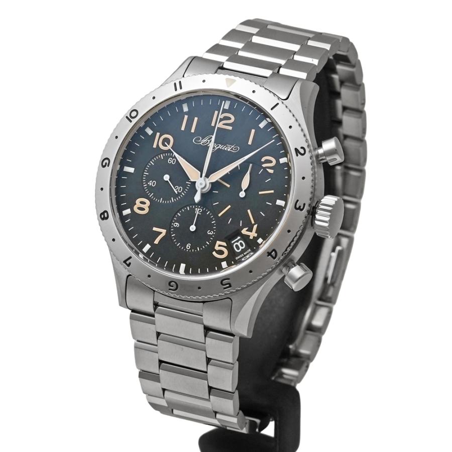 箱・国内正規保証書・替えの純正革ベルト付き BREGUET タイプXX クロノグラフ 2067 Ref.2067ST/92/SW0 中古品 ブラック メンズ 腕時計 | ブレゲ | 01