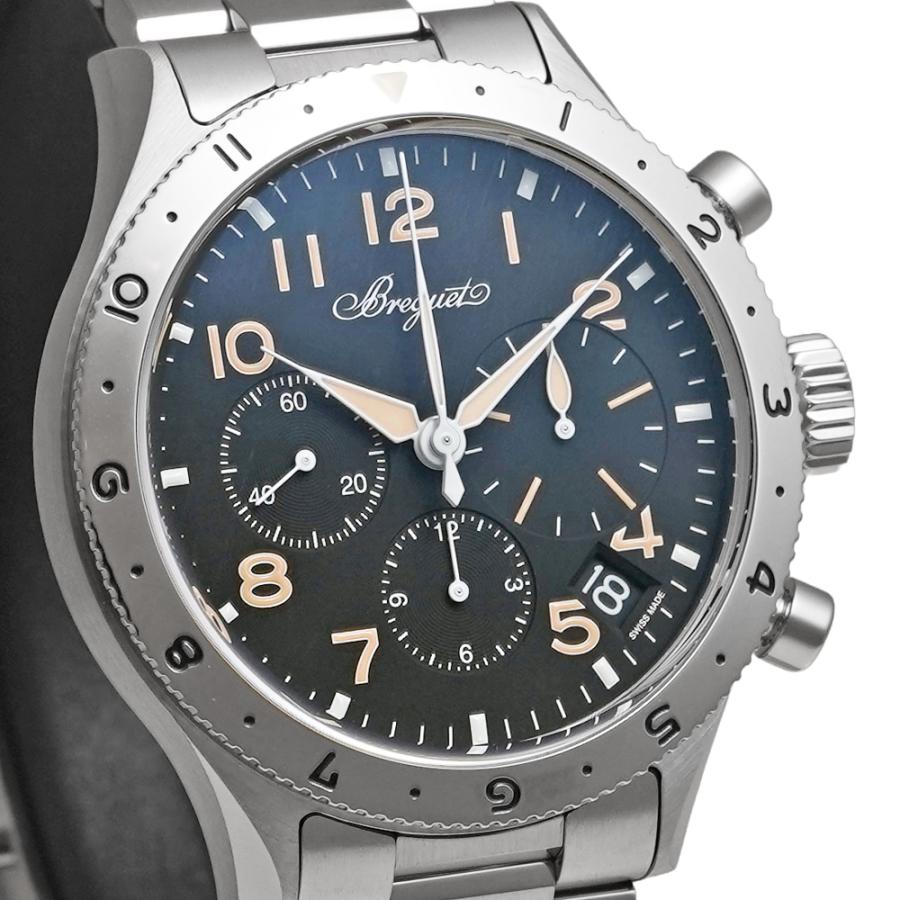 箱・国内正規保証書・替えの純正革ベルト付き BREGUET タイプXX クロノグラフ 2067 Ref.2067ST/92/SW0 中古品 ブラック メンズ 腕時計 | ブレゲ | 06