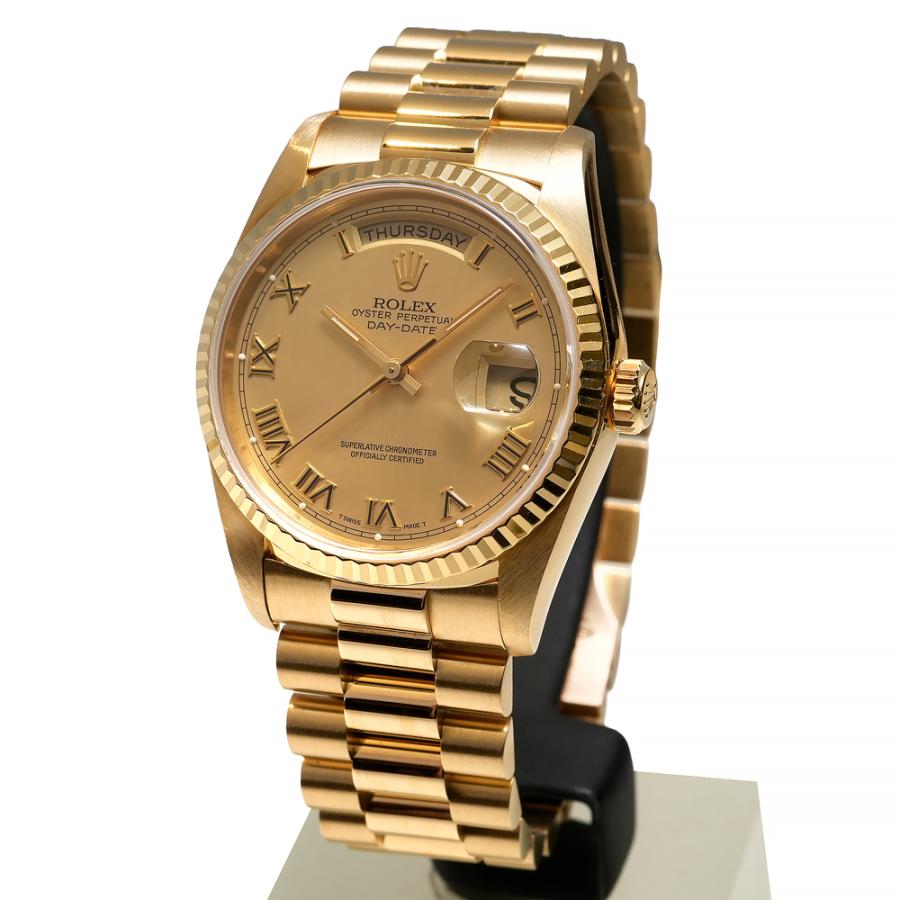 X番 内箱・1994年保証書付き ROLEX デイデイト Ref.18238 中古品 シャンパンゴールド メンズ 腕時計 | ROLEX | 01
