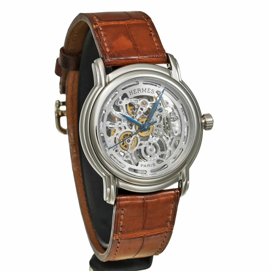 HERMES セザム スケルトン 箱・保証書付き Ref.SM1.790 中古品 メンズ 腕時計 |  | 03