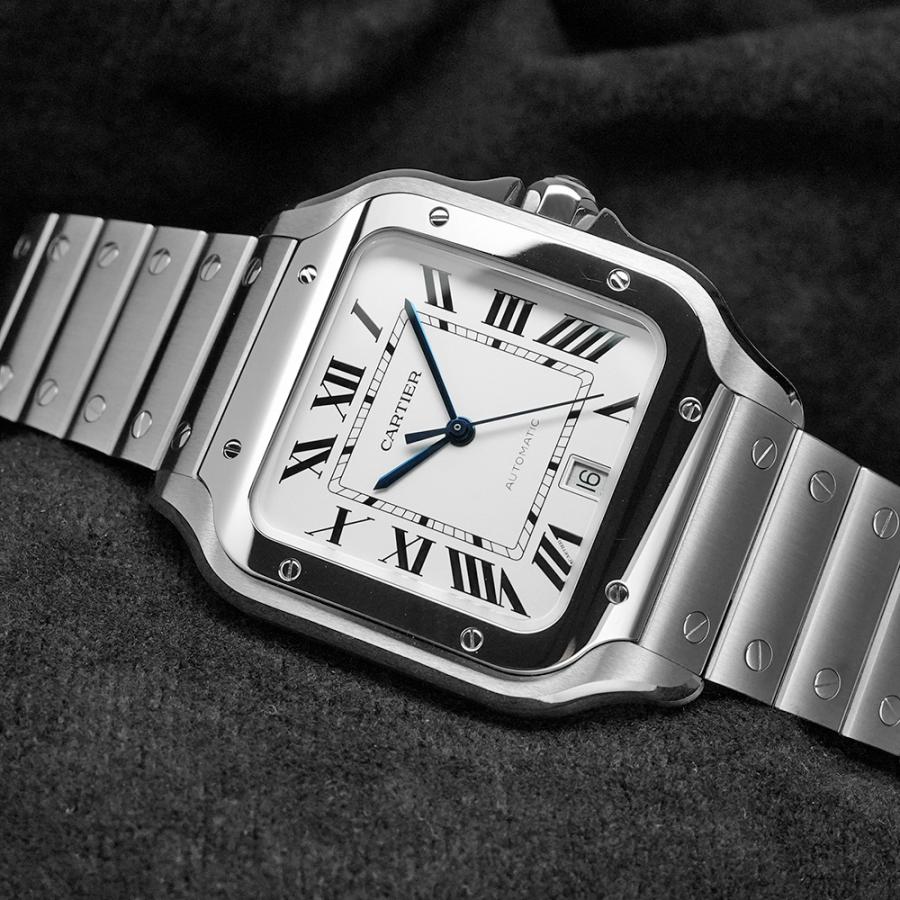 サントス ドゥ カルティエ LM 箱・2026年3月保証書付き Ref.WSSA0018 中古品 メンズ 腕時計 | Cartier | 01