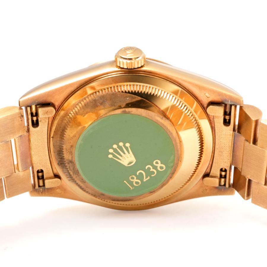 W番 内箱・1995年保証書付き ROLEX デイデイト ダイヤモンドインデックス Ref.18238A 中古品 シャンパンゴールド メンズ 腕時計 | ROLEX | 03