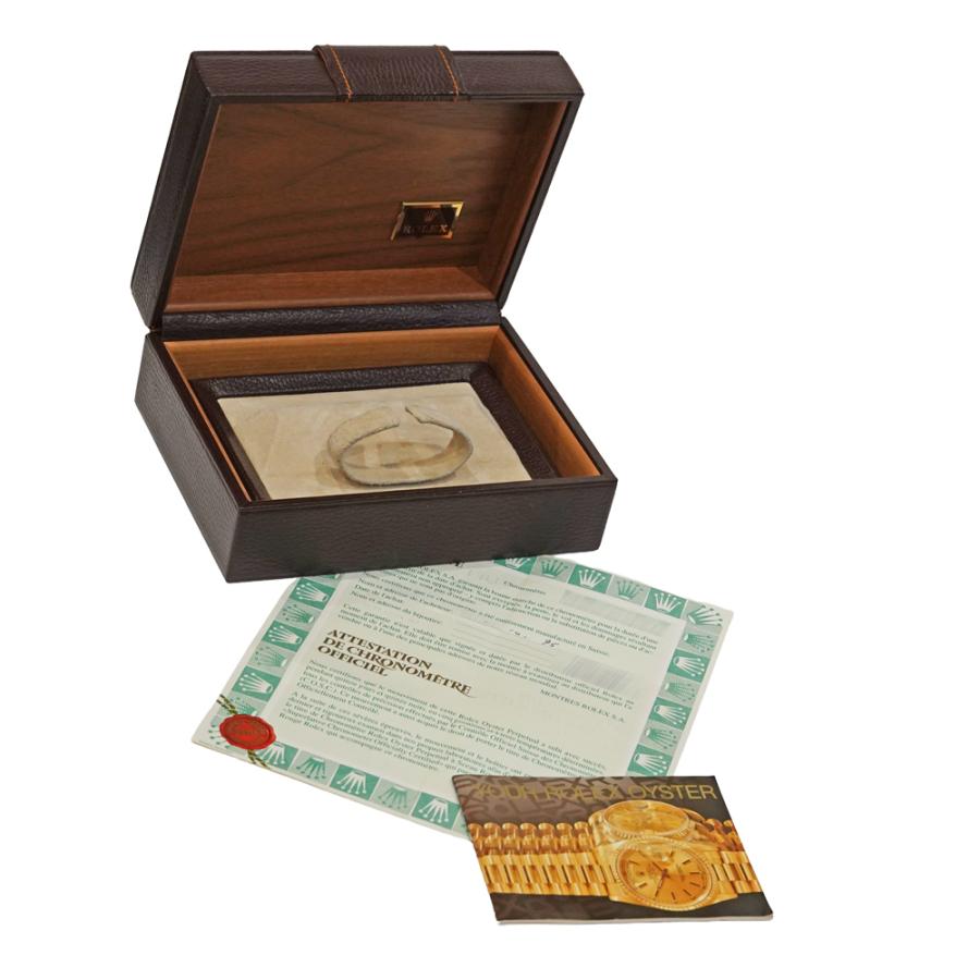 W番 内箱・1995年保証書付き ROLEX デイデイト ダイヤモンドインデックス Ref.18238A 中古品 シャンパンゴールド メンズ 腕時計 | ROLEX | 06