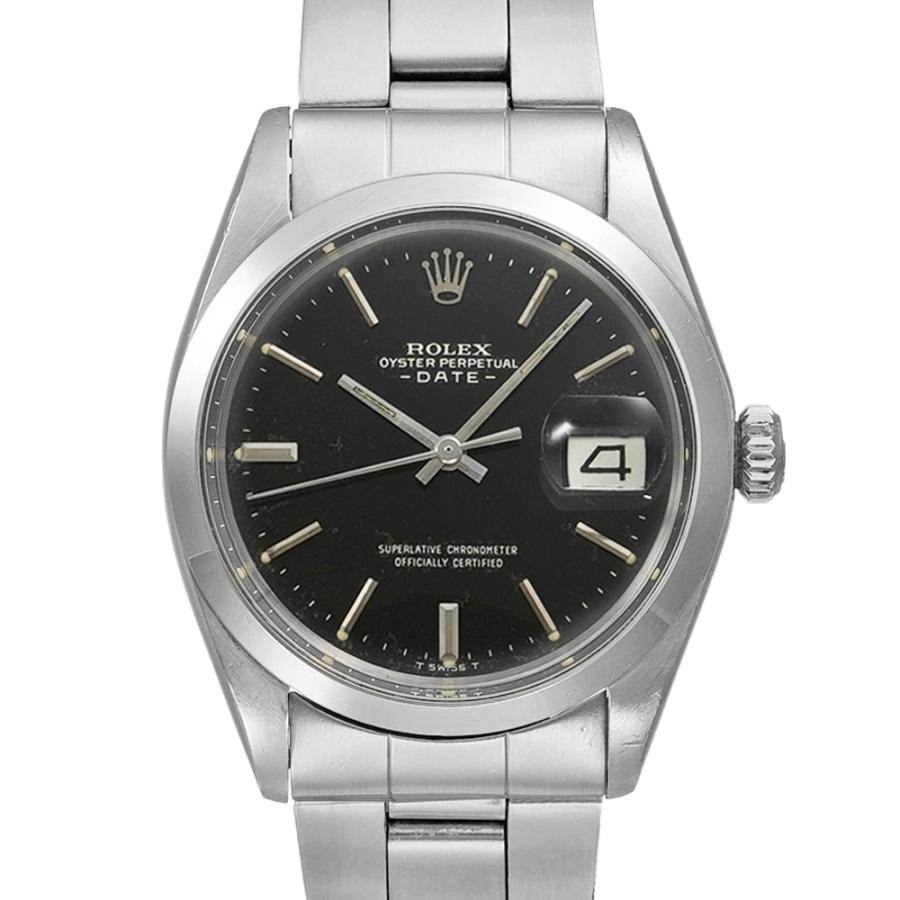 ROLEX オイスターパーペチュアルデイト ブラックミラー 1971年頃製造 Ref.1500 アンティーク品 メンズ 腕時計 | ROLEX