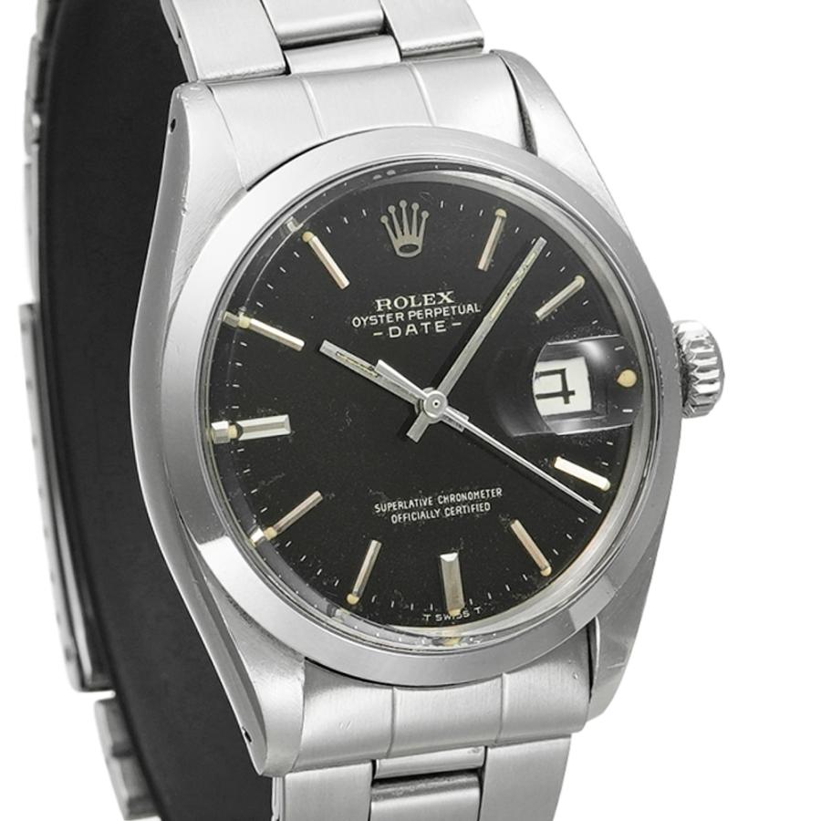 ROLEX オイスターパーペチュアルデイト ブラックミラー 1971年頃製造 Ref.1500 アンティーク品 メンズ 腕時計 | ROLEX | 07