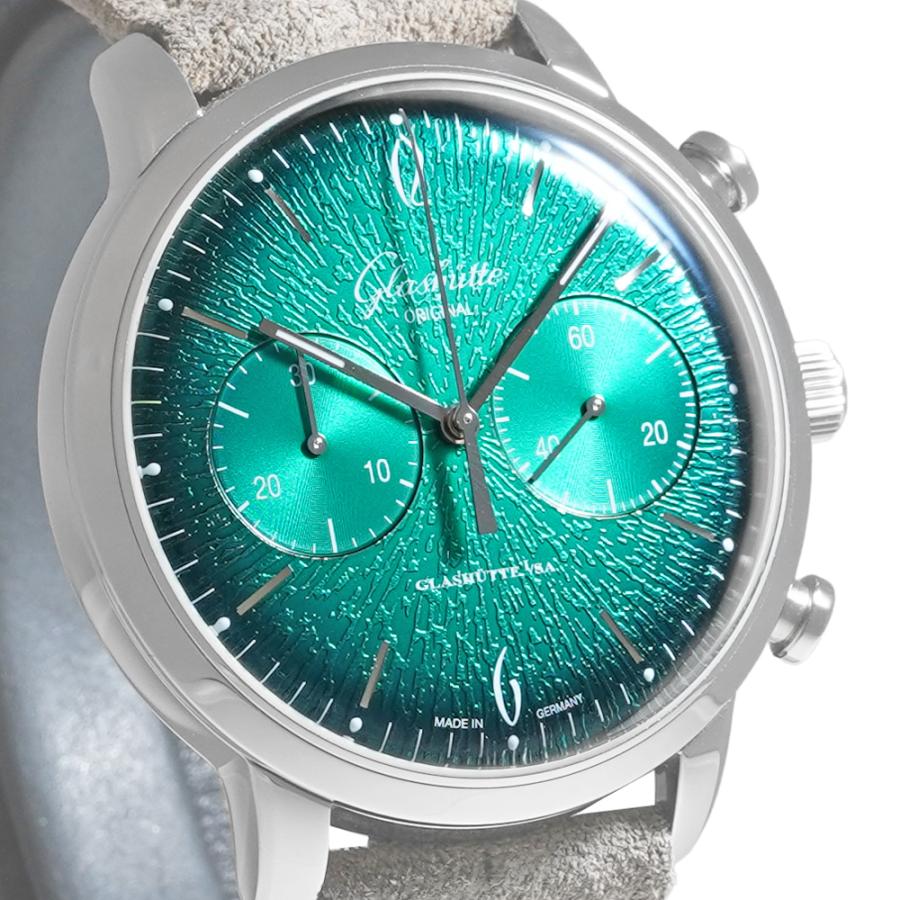 箱・国内正規保証書付き Glashutte Original シックスティーズ クロノ アニュアルエディション Ref.1-39-34-05-22-04 中古品 メンズ 腕時計 |  | 06
