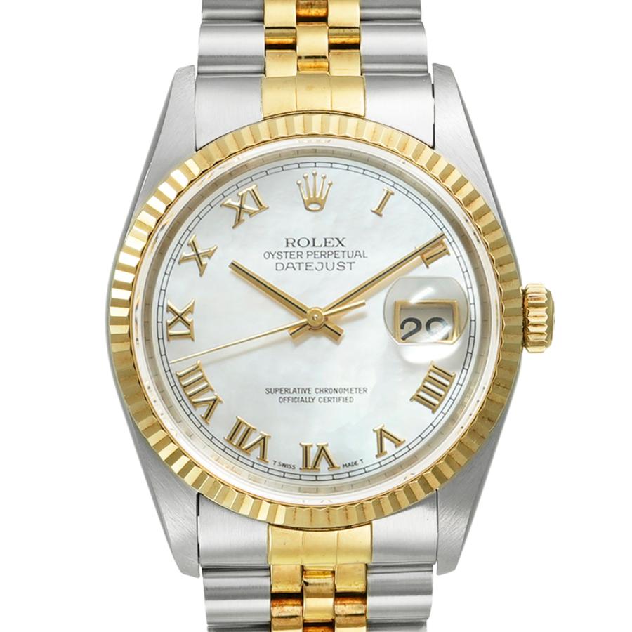 デイトジャスト シェルダイヤル W番 1994年〜1995年製造 箱付き Ref.16233NR 中古品 メンズ 腕時計 | ROLEX