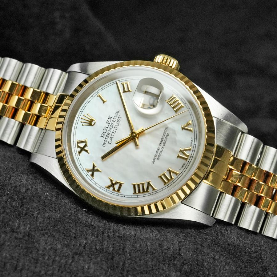 デイトジャスト シェルダイヤル W番 1994年〜1995年製造 箱付き Ref.16233NR 中古品 メンズ 腕時計 | ROLEX | 01