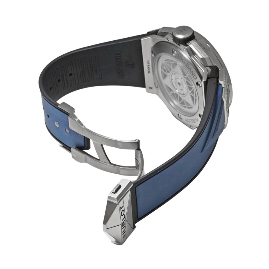 箱・e-warranty付き HUBLOT ビッグバン サンブルー２ チタニウムパヴェ Ref.418.NX.5107.RX.1604.MXM20 中古品 マットブルー メンズ 腕時計 | HUBLOT | 05