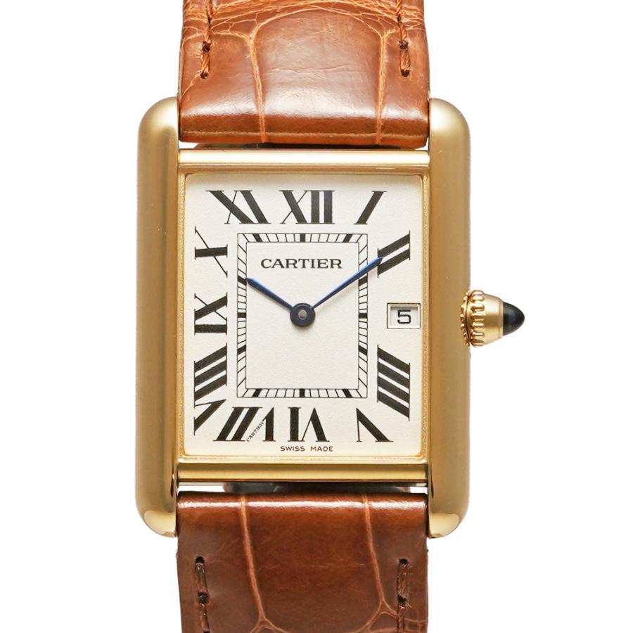 内箱・保証書付き Cartier タンクルイ LM Cartier Ref.W1529756 中古品 アイボリー メンズ 腕時計 | Cartier