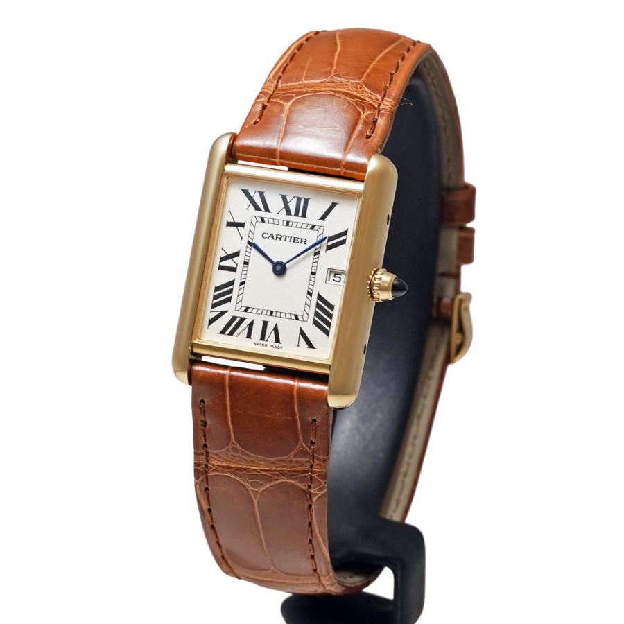 内箱・保証書付き Cartier タンクルイ LM Cartier Ref.W1529756 中古品 アイボリー メンズ 腕時計 | Cartier | 01