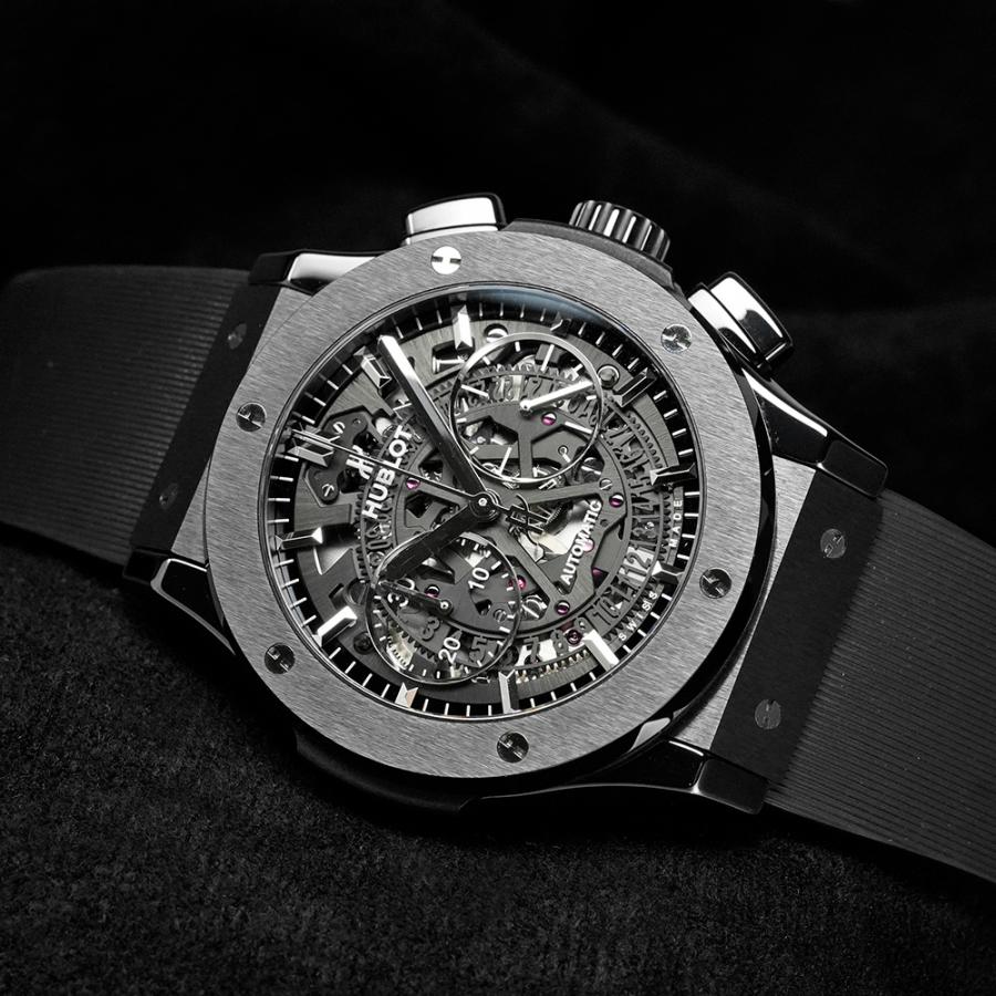 アエロ フュージョン クロノグラフ ブラックマジック Ref.525.CM.0170.RX 中古品 メンズ 腕時計 | HUBLOT | 01
