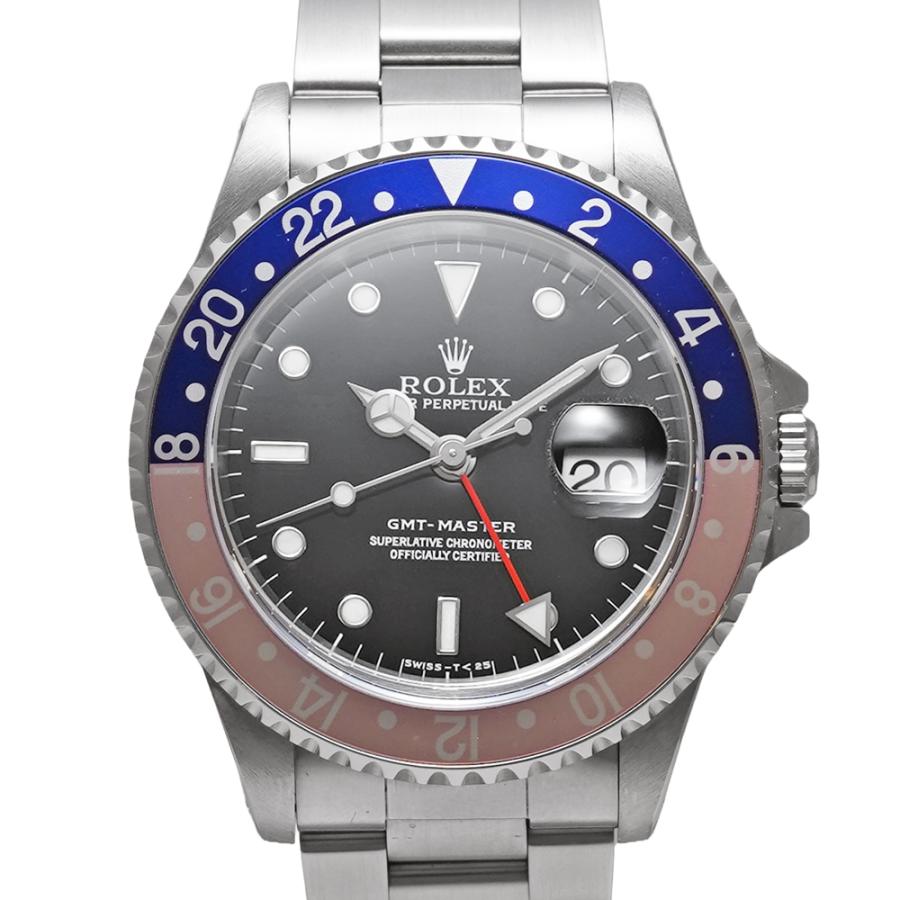 箱・保証書付き ペプシ 青赤ベゼル U番 ROLEX GMTマスター Ref.16700 中古品  ブラック メンズ 腕時計 | ROLEX