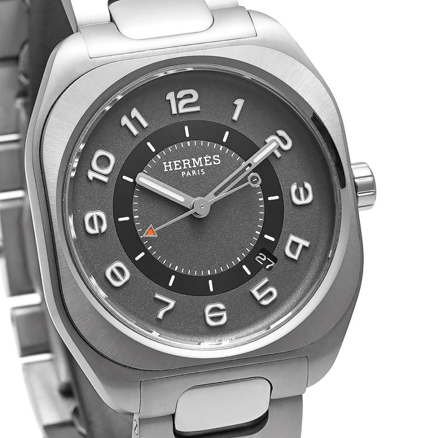 HERMES エルメス H08 チタンブレスレット Ref.SP1.741.330 グレー 中古