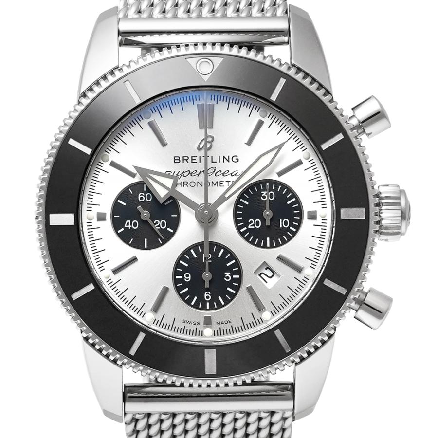 ブライトリング（BREITLING） スーパーオーシャン ヘリテージ B01 クロノグラフ 44 箱・2021年保証書・替えベルト付き Ref ...