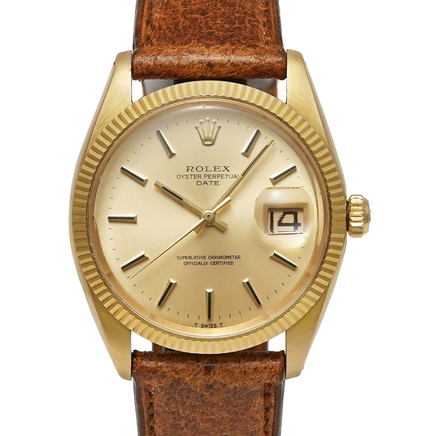 1968年前後 ROLEX オイスターパーペチュアル デイト Ref.1503 シャンパンダイヤル アンティーク品 メンズ 腕時計 ROLEX（ロレックス） 1968年前後 オイスターパーペチュアル デイト Ref