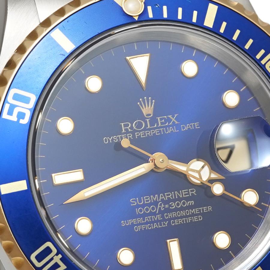 ROLEX（ロレックス） 箱保証書付き ブルーサブマリーナー デイト T番
