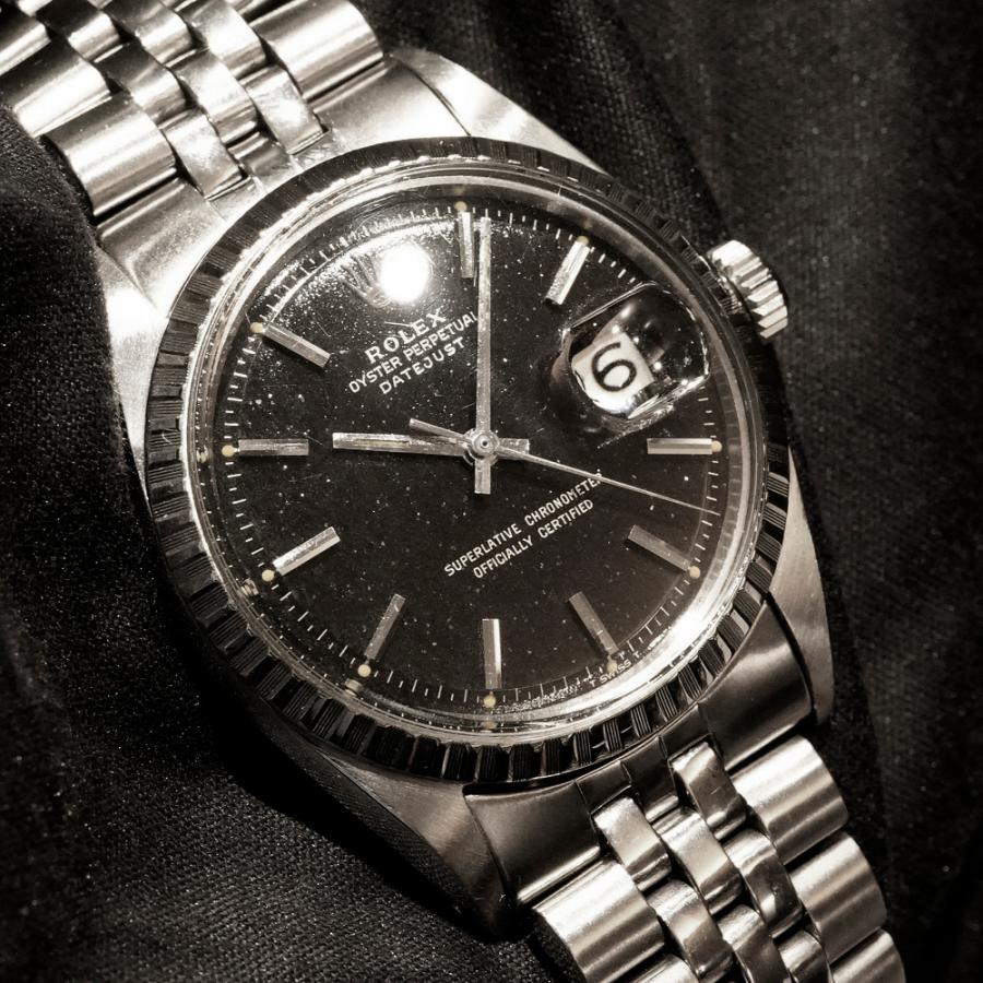 ROLEX（ロレックス） デイトジャスト ブラックミラーダイヤル 1966年頃