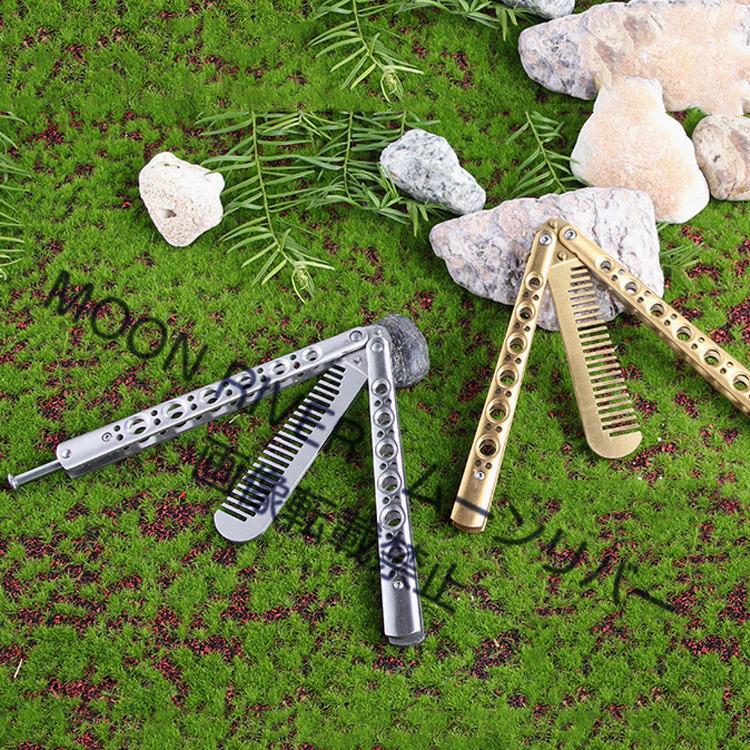 刃無しバタフライナイフ アクション 練習用 トレーナー トリック バリソン金属製 バタフライナイフ練習用 刃なし バタフライナイフトレーナー