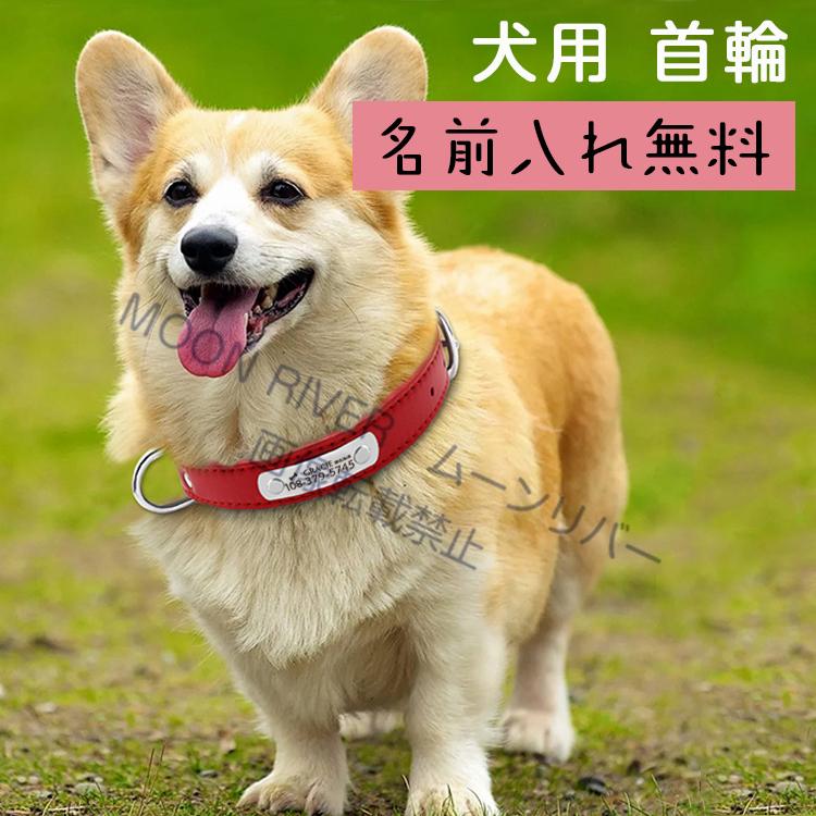 名前入り犬首輪 革 名入れ 犬 首輪 本革 レザー 柔らかい おすすめ