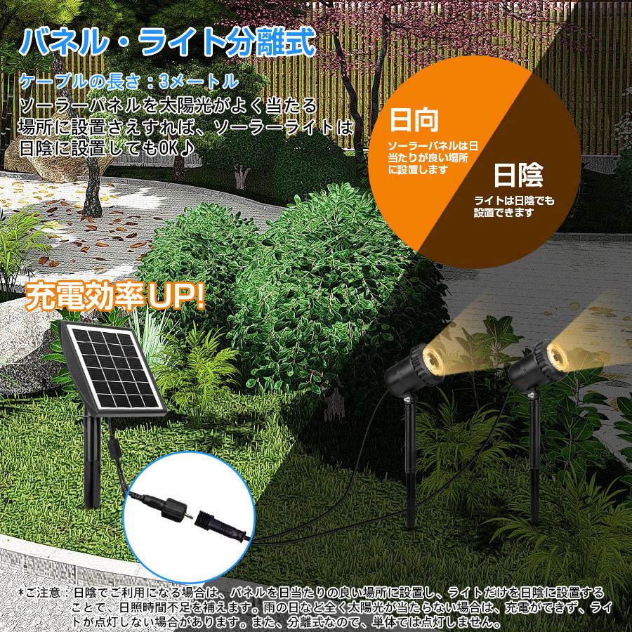 Keynice公式ショップ ソーラーライト アウトドア スポットライト 屋外 ガーデンライト Led 電球色 Ip68防水 夜間自動点灯 Kn 9806 Kn 9806 Keynice Avatool公式ショップ 通販 Yahoo ショッピング